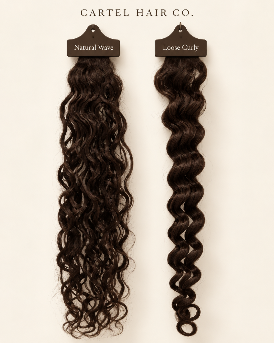Cartel Natural Wave and Loose Curly pattern comparison